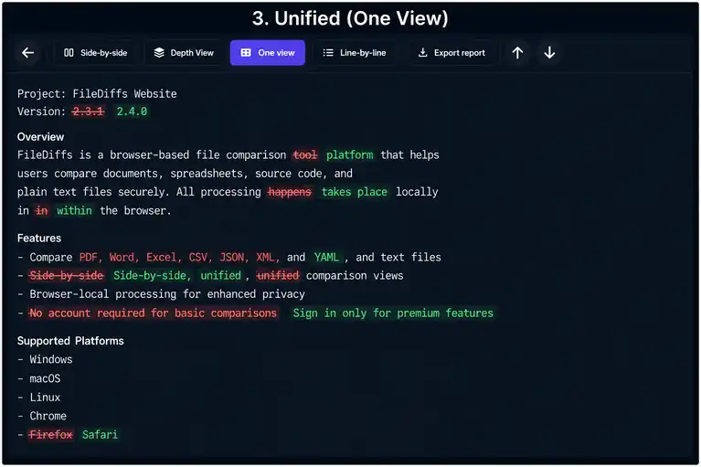 Unified View preview